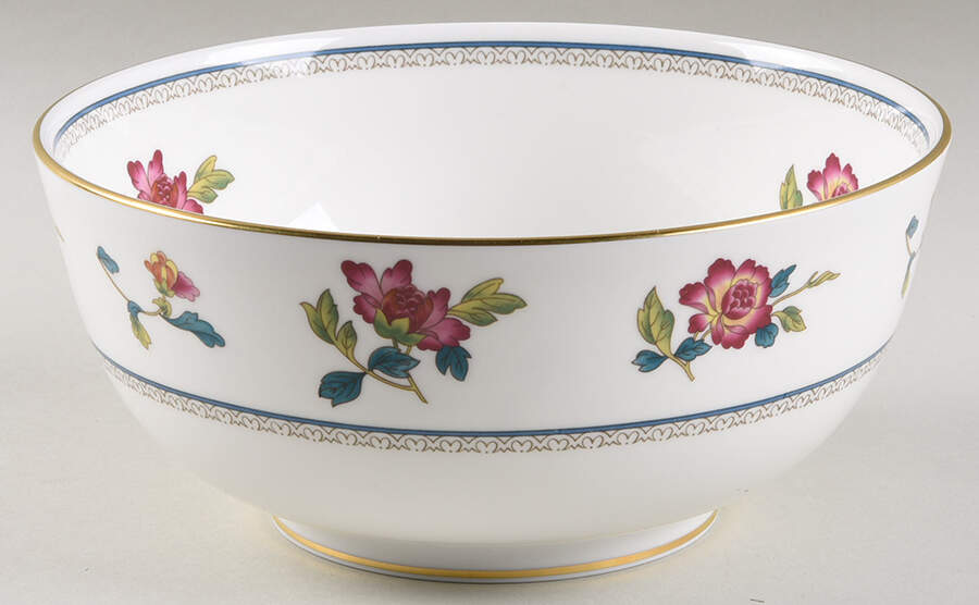 Chinese Flowers 8" Round Vegetable Bowl by Wedgwood-1