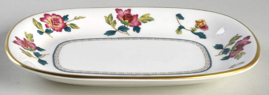 Chinese Flowers Relish/Gravy Underplate by Wedgwood-1