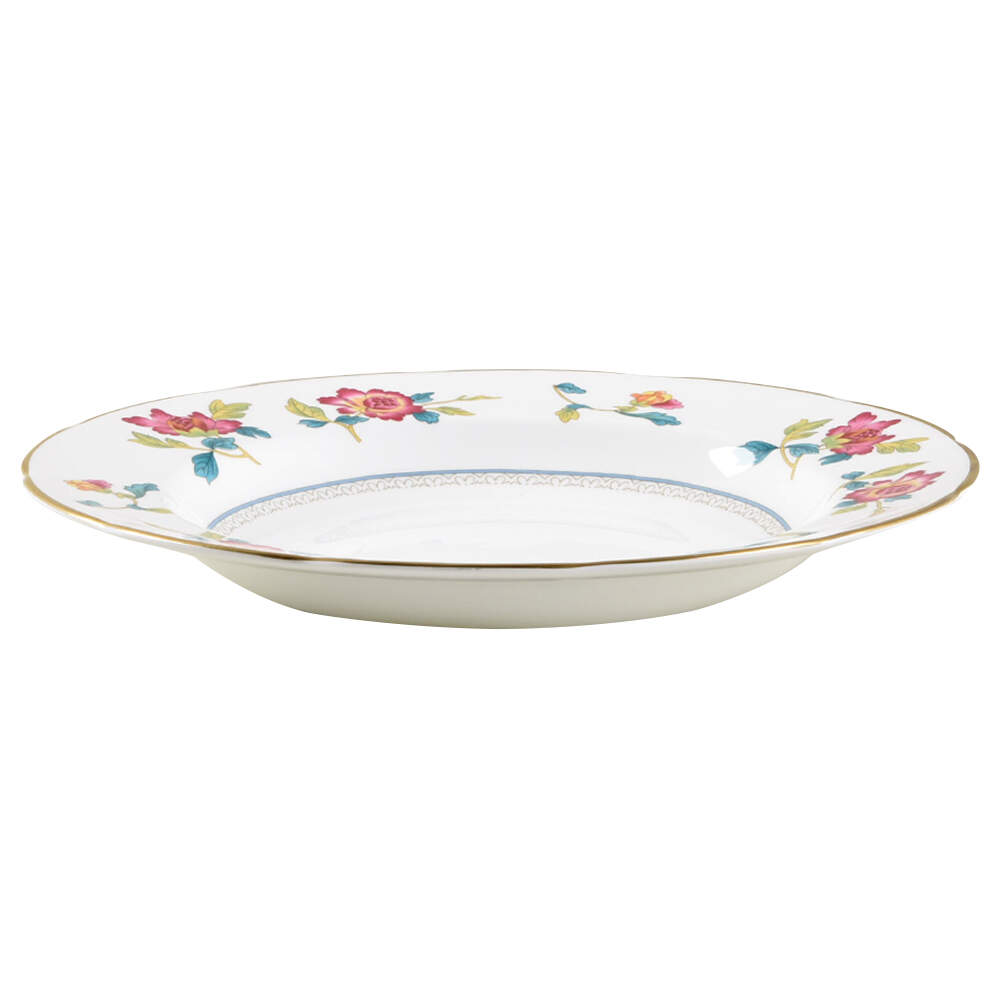 Chinese Flowers Large Rim Soup Bowl by Wedgwood-1