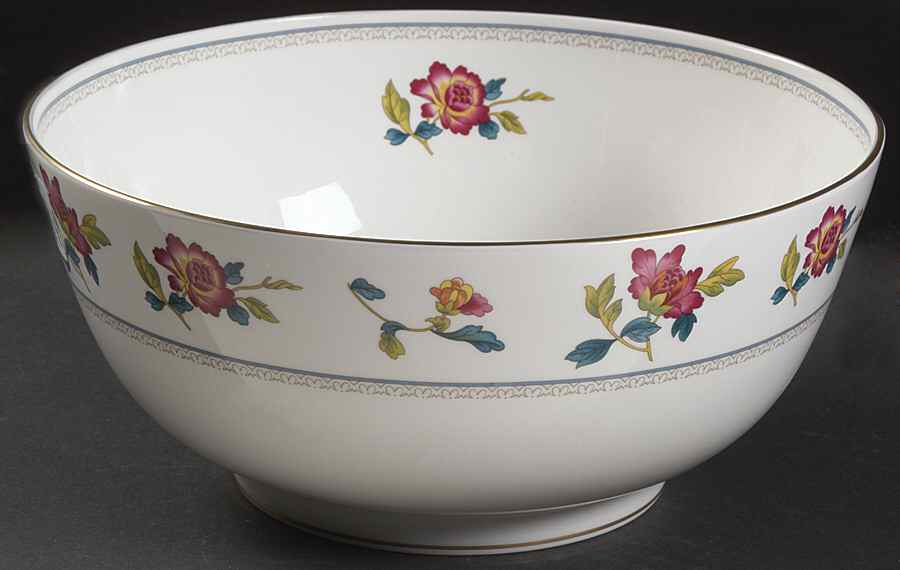 Chinese Flowers 9" Salad Serving Bowl by Wedgwood-1