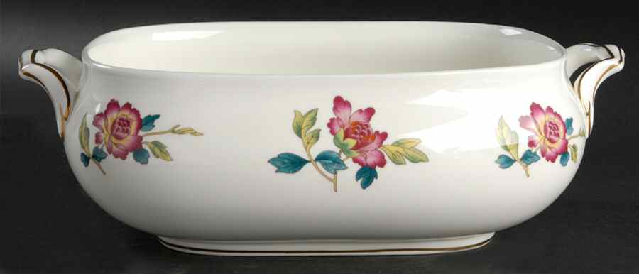 Chinese Flowers Rectangular Vegetable Bowl No Lid by Wedgwood-1