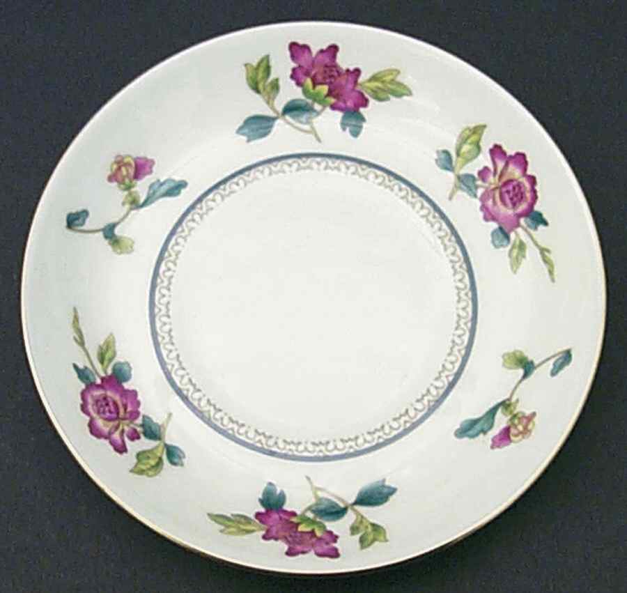 Chinese Flowers Saucer for Bond Shape Demitasse Cup by Wedgwood-1