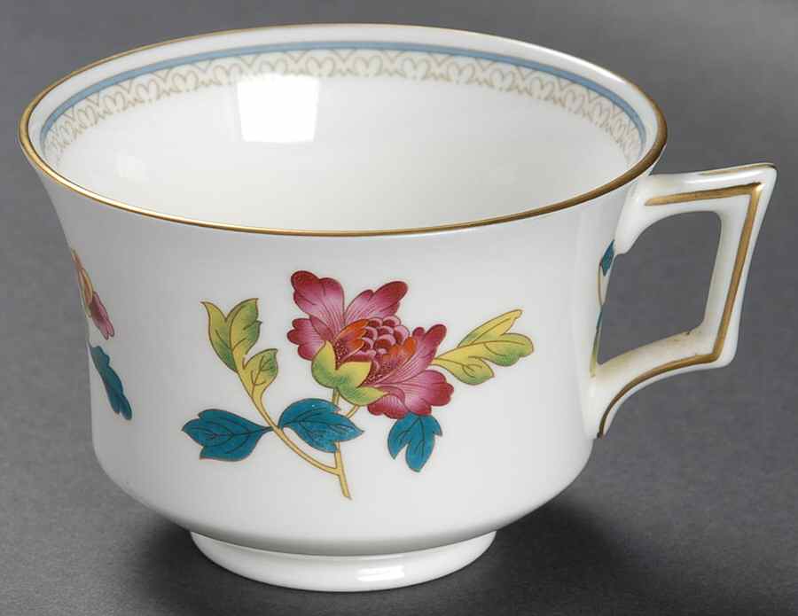 Chinese Flowers Footed Cup by Wedgwood-1