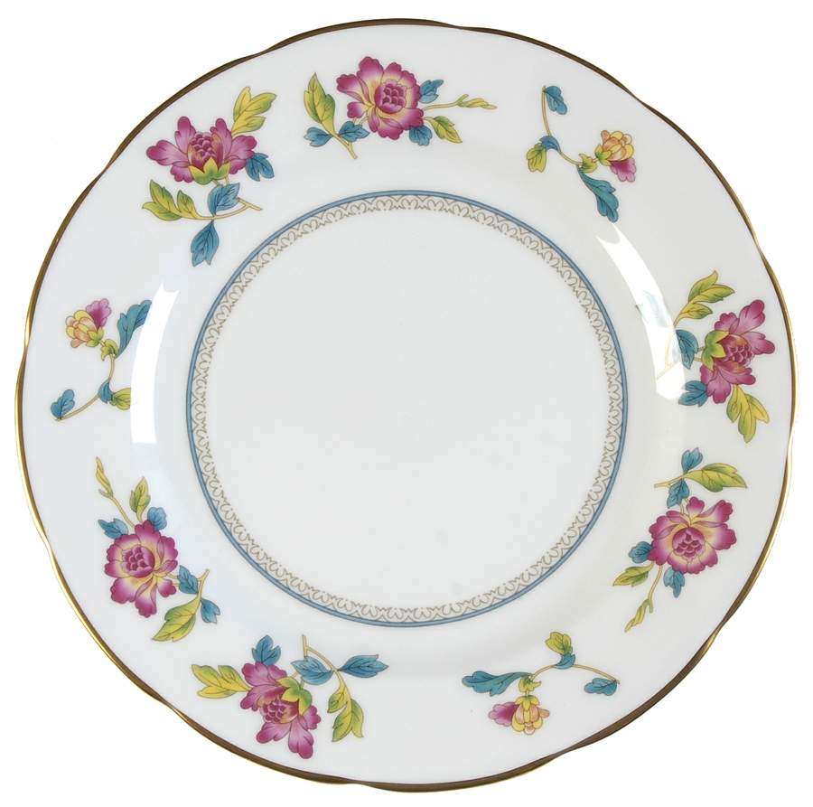 Chinese Flowers Dessert/Pie Plate by Wedgwood-1