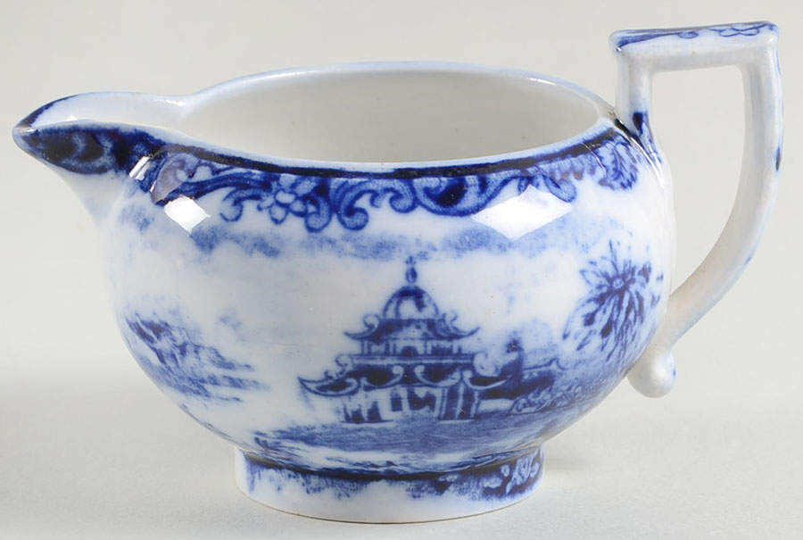 Chinese (Flow Blue) Mini Creamer by Wedgwood-1