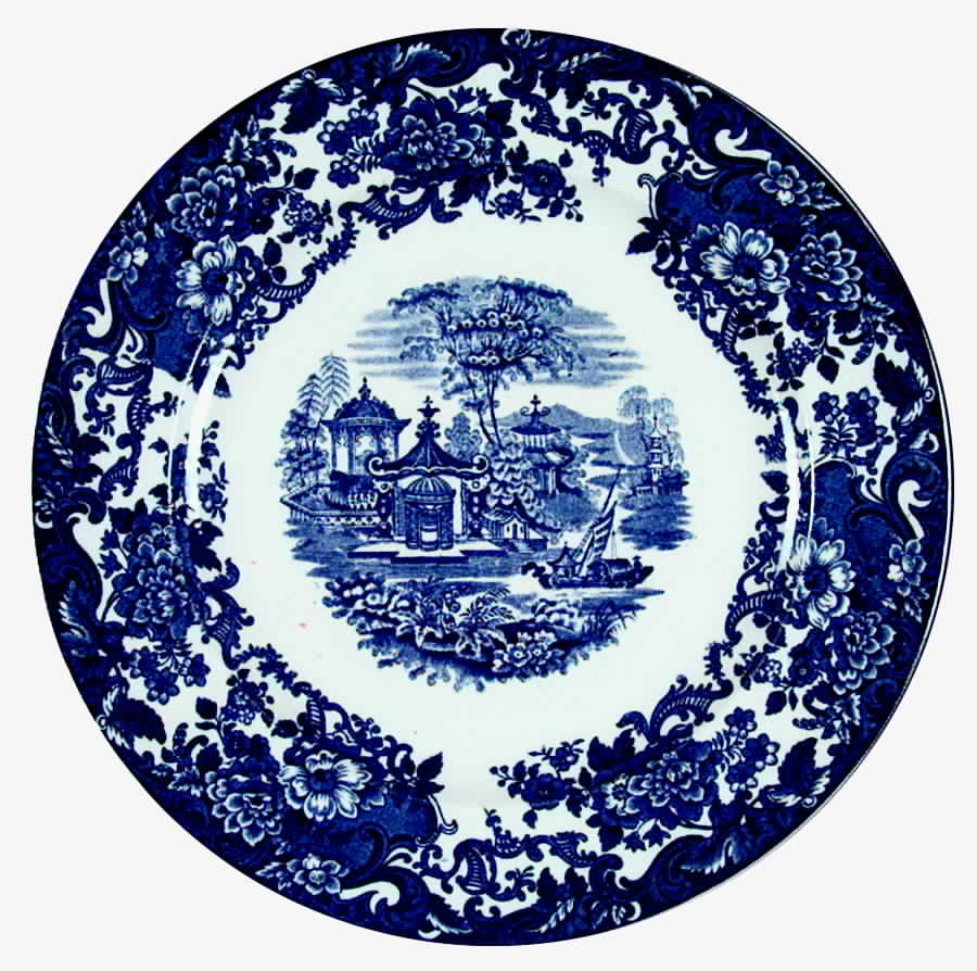 Chinese Blue (Not Flow Blue) Service Plate (Charger) by Wedgwood-1
