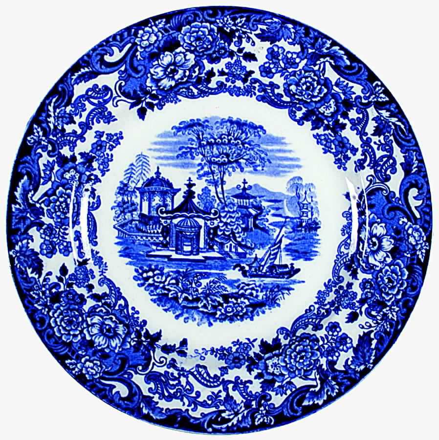 Chinese Blue (Not Flow Blue) Dinner Plate by Wedgwood-1