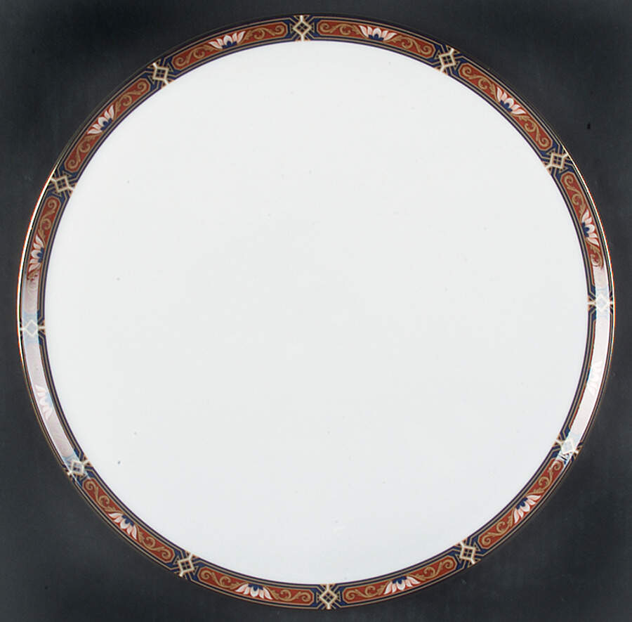 Chippendale Blue and Rust Tart Dish by Wedgwood-1
