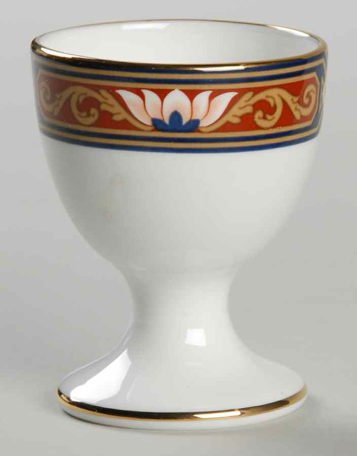 Chippendale Blue and Rust Single Egg Cup by Wedgwood-1