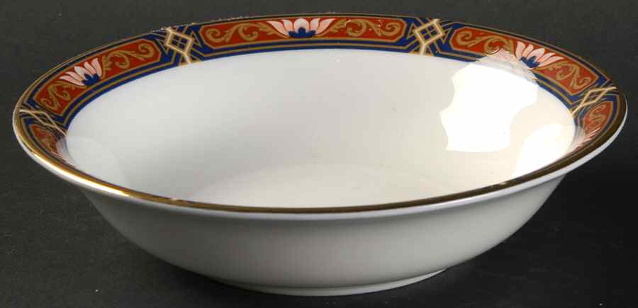 Chippendale Blue and Rust Coupe Cereal Bowl by Wedgwood-1
