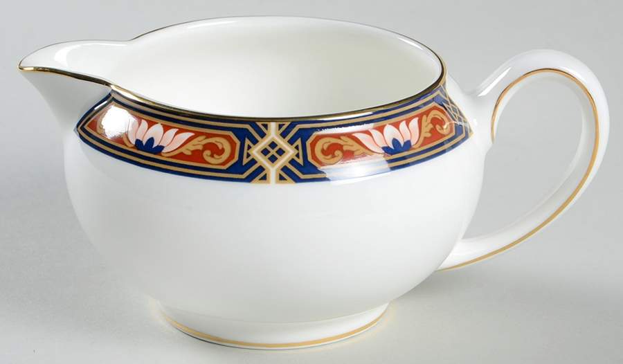 Chippendale Blue and Rust 146 Shape Creamer by Wedgwood-1