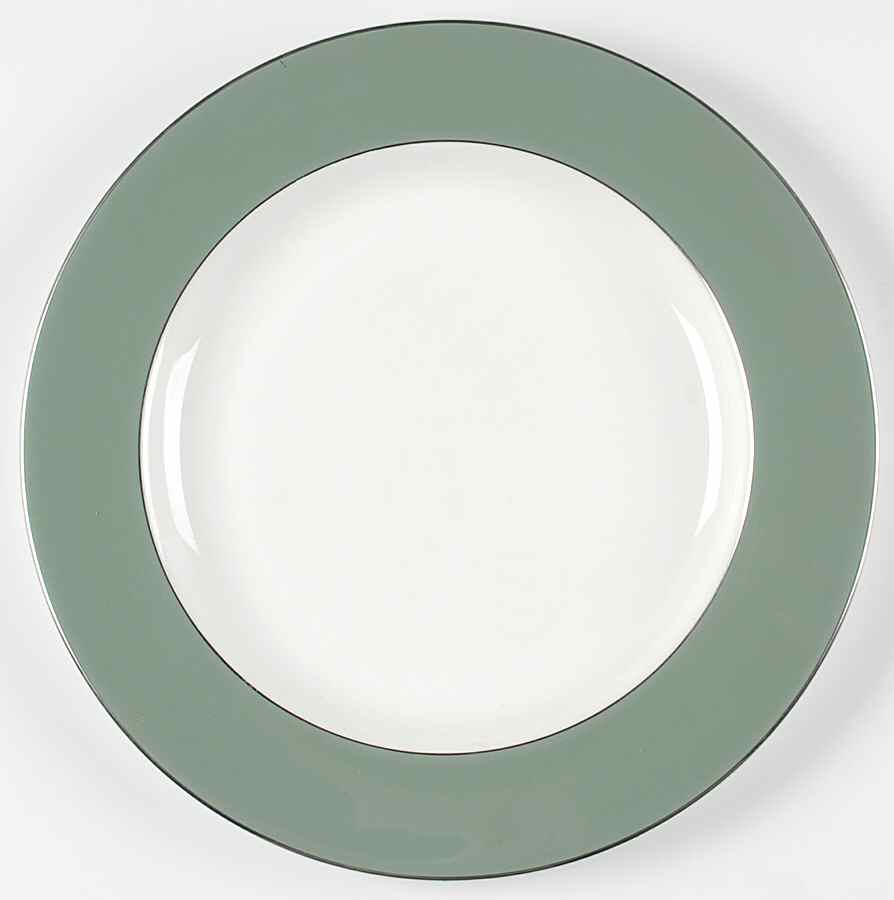 Chinese Green 13" Chop Plate (Round Platter) by Wedgwood-1