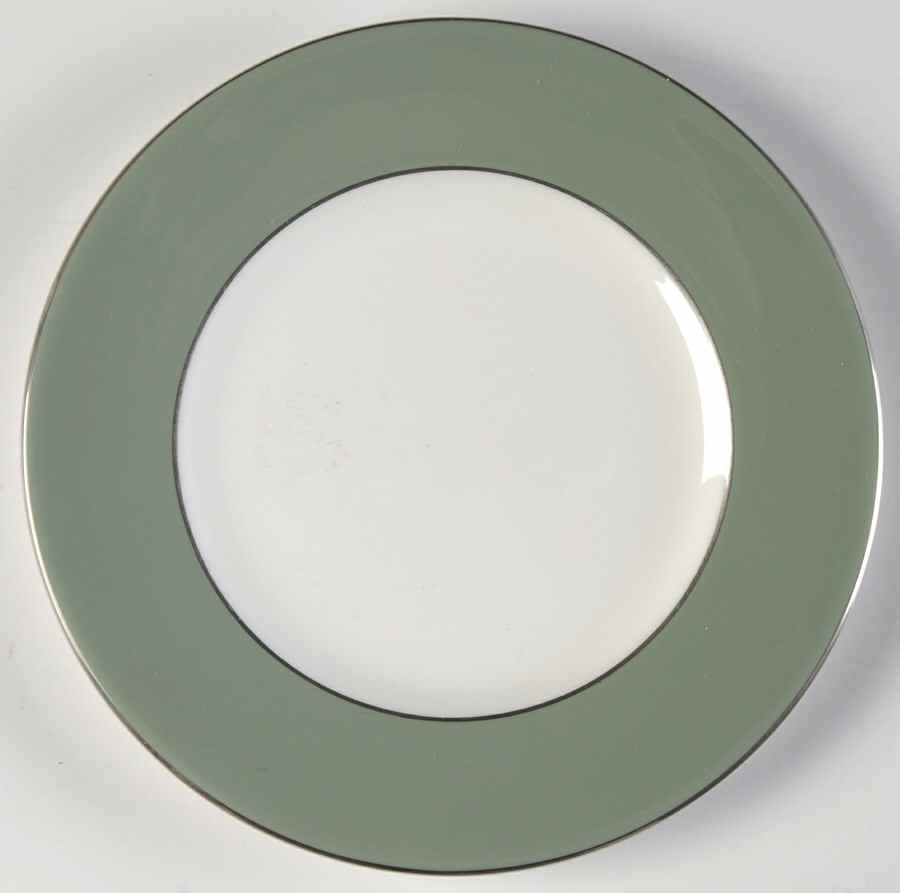 Chinese Green Bread & Butter Plate by Wedgwood-1