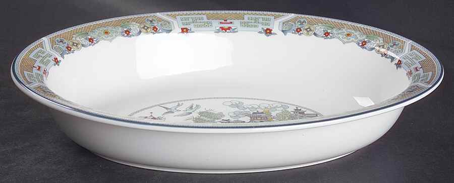 Chinese Legend 11" Oval Vegetable Bowl by Wedgwood-1