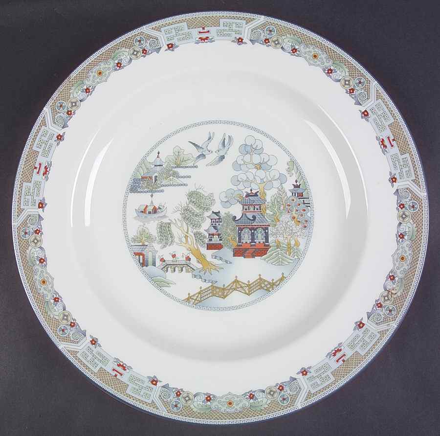 Chinese Legend 13" Chop Plate (Round Platter) by Wedgwood-1