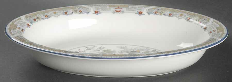 Chinese Legend 10" Oval Vegetable Bowl by Wedgwood-1