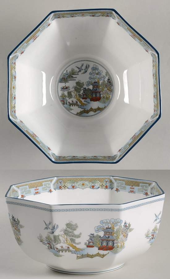Chinese Legend 8" Octagonal Vegetable Bowl by Wedgwood-1