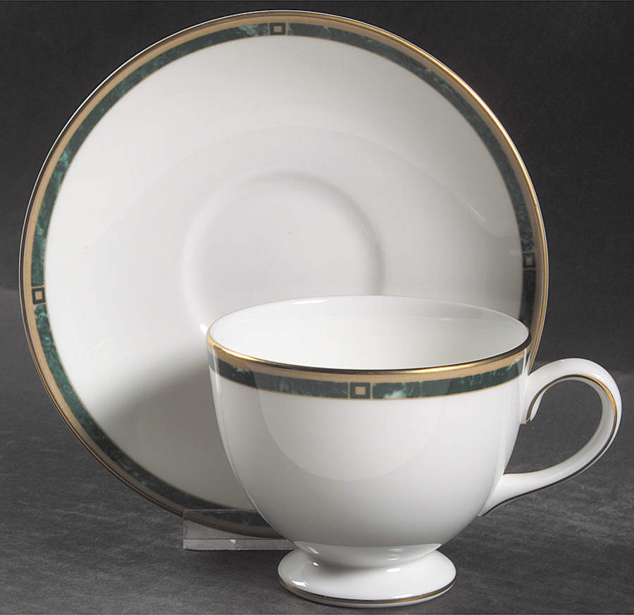Chorale Footed Cup & Saucer Set by Wedgwood-1