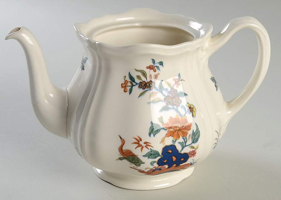 Chinese Teal Teapot No Lid by Wedgwood-1