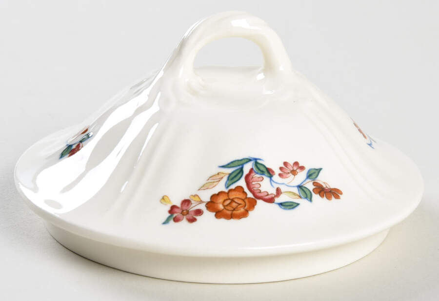 Chinese Teal Lid for Sugar Bowl by Wedgwood-1