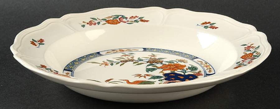 Chinese Teal Large Rim Soup Bowl by Wedgwood-1