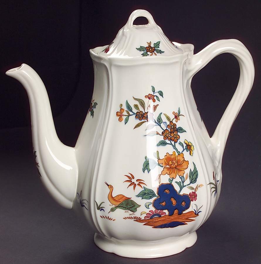 Chinese Teal Coffee Pot & Lid by Wedgwood-1