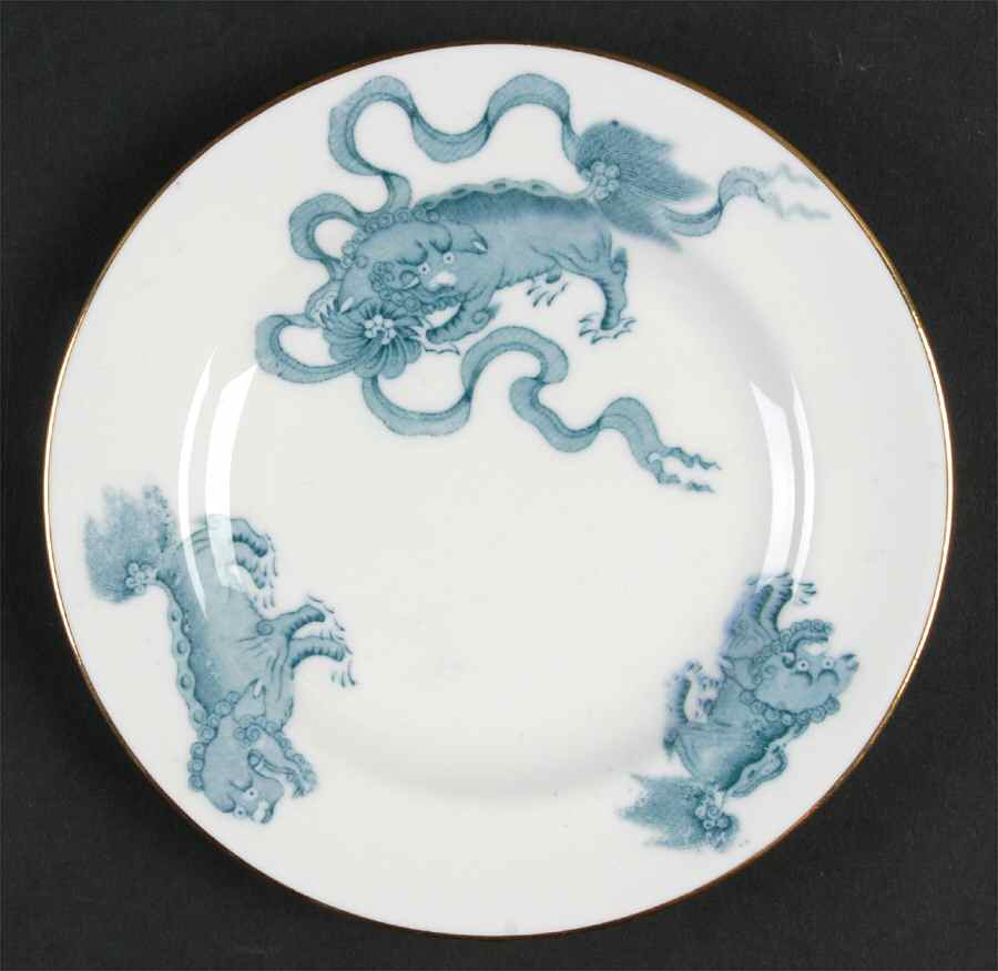 Chinese Tigers Blue Bread & Butter Plate by Wedgwood-1