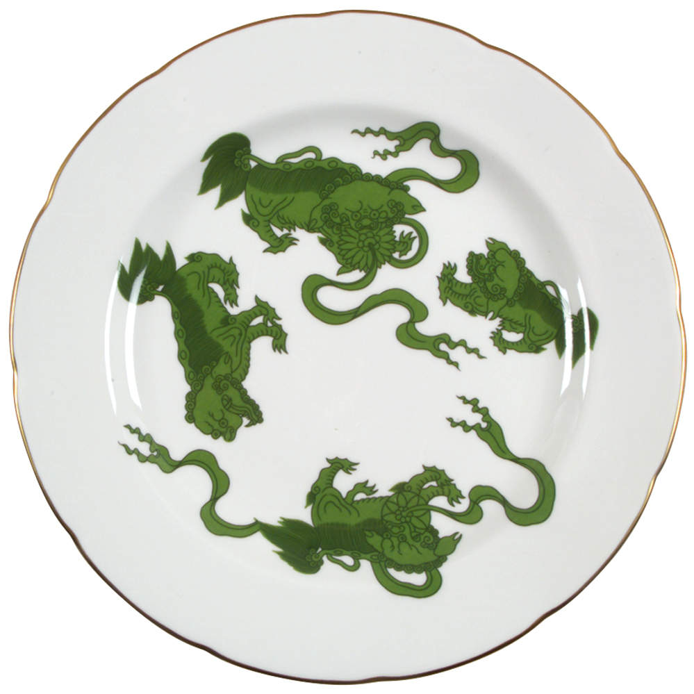 Chinese Tigers Green Dinner Plate by Wedgwood-1