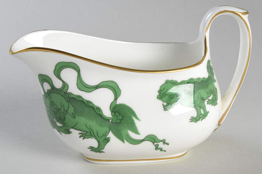 Chinese Tigers Green Creamer by Wedgwood-1