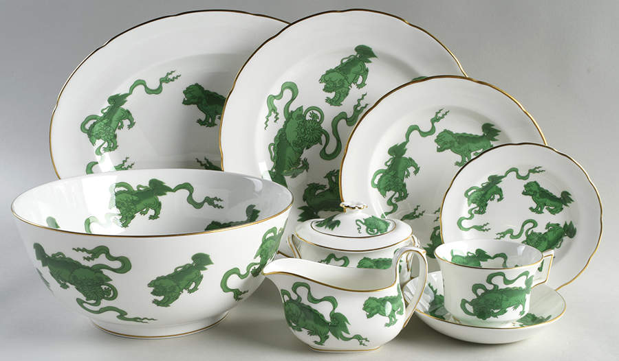Chinese Tigers Green 45 Piece Starter Set by Wedgwood-1