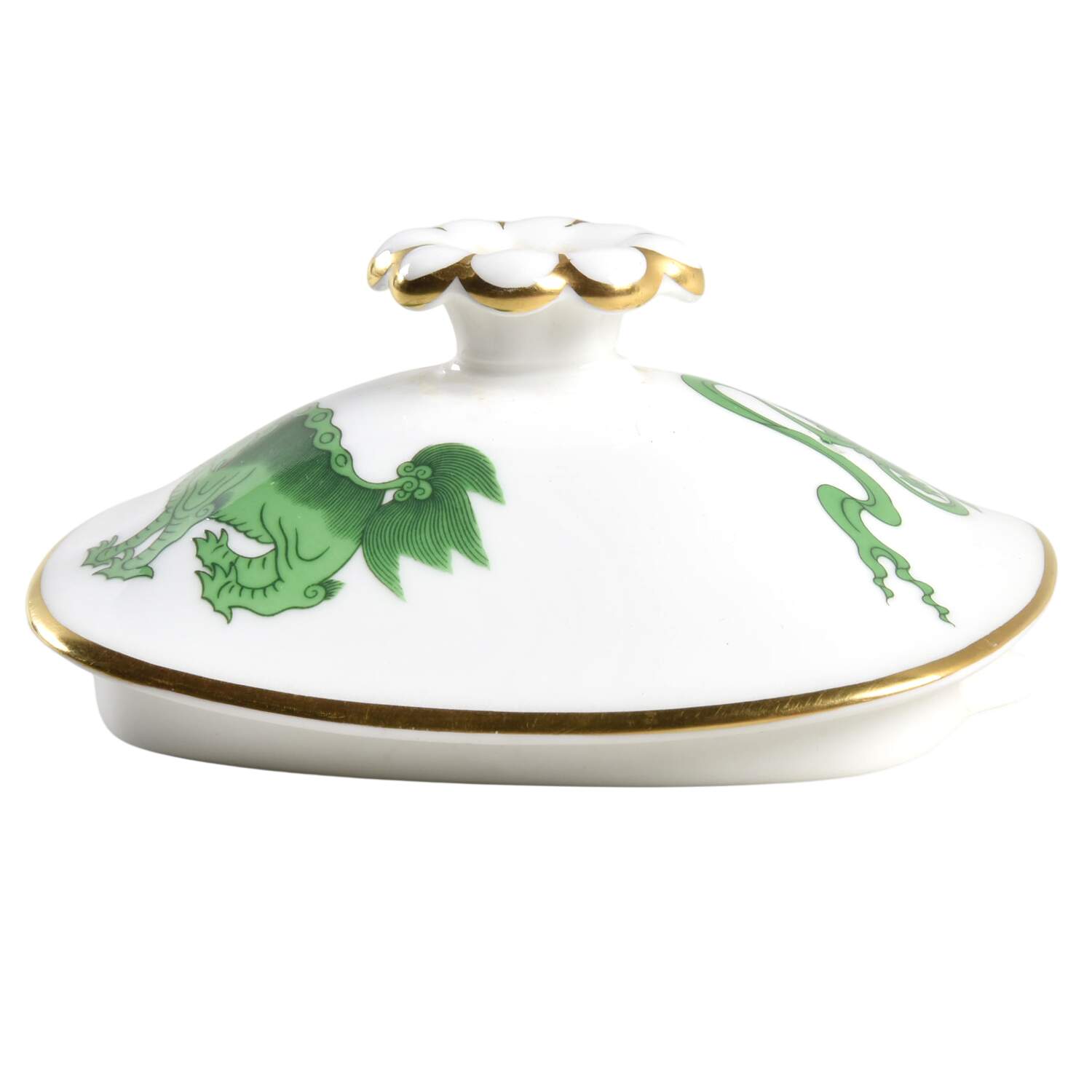 Chinese Tigers Green Lid for Teapot by Wedgwood-1