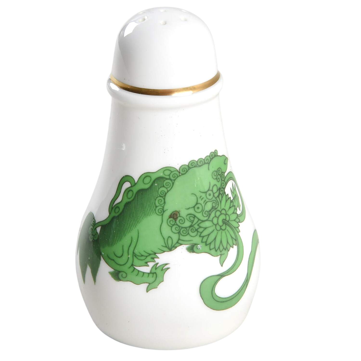 Chinese Tigers Green Salt Shaker by Wedgwood-1