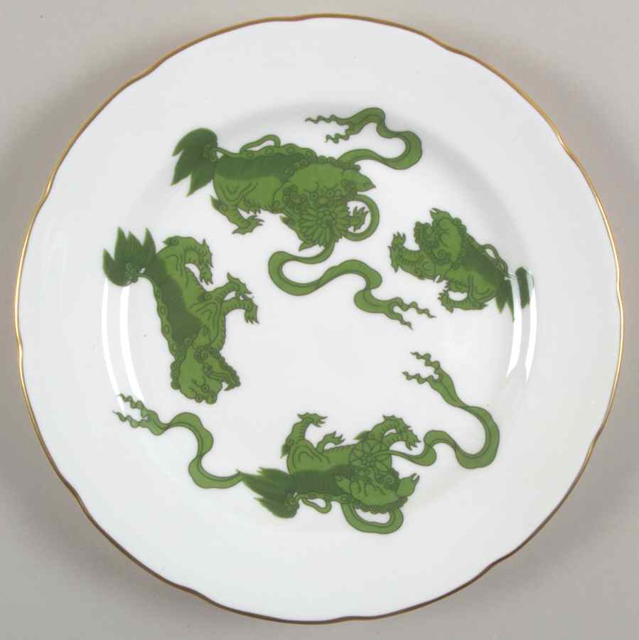 Chinese Tigers Green Salad Plate by Wedgwood-1