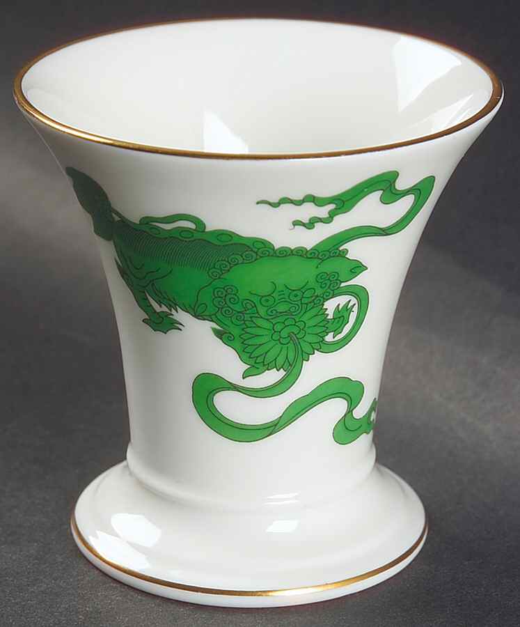 Chinese Tigers Green Posey Pot by Wedgwood-1