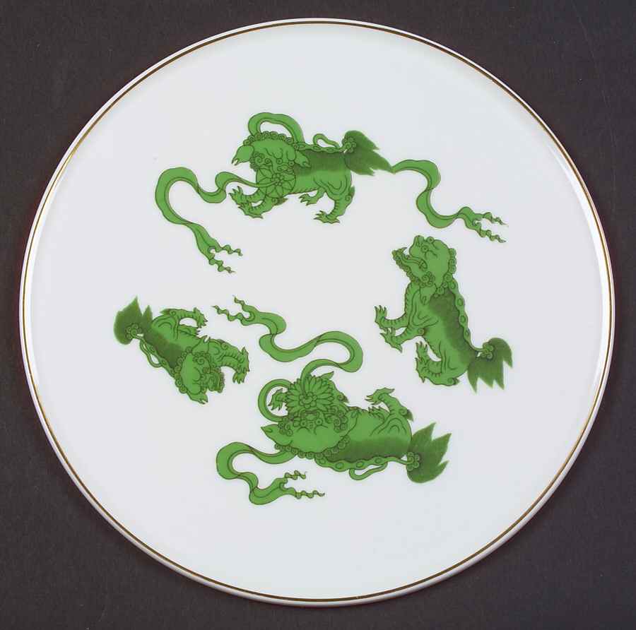 Chinese Tigers Green Trivet by Wedgwood-1