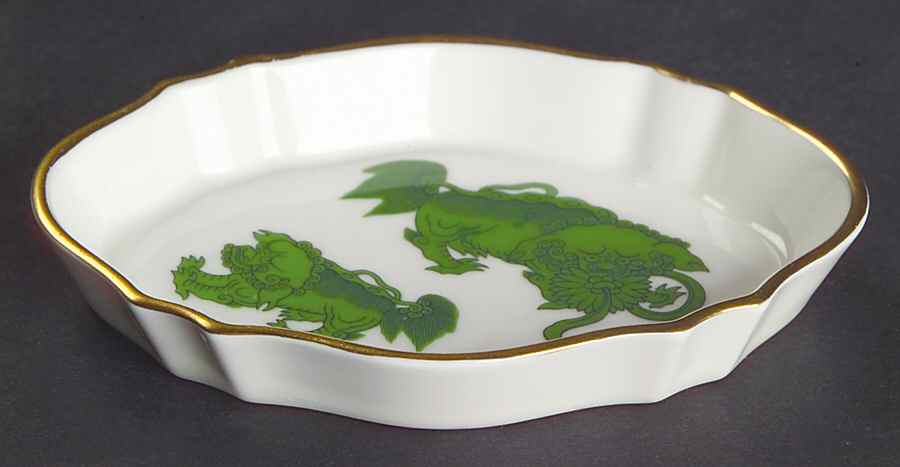 Chinese Tigers Green Silver Tray by Wedgwood-1