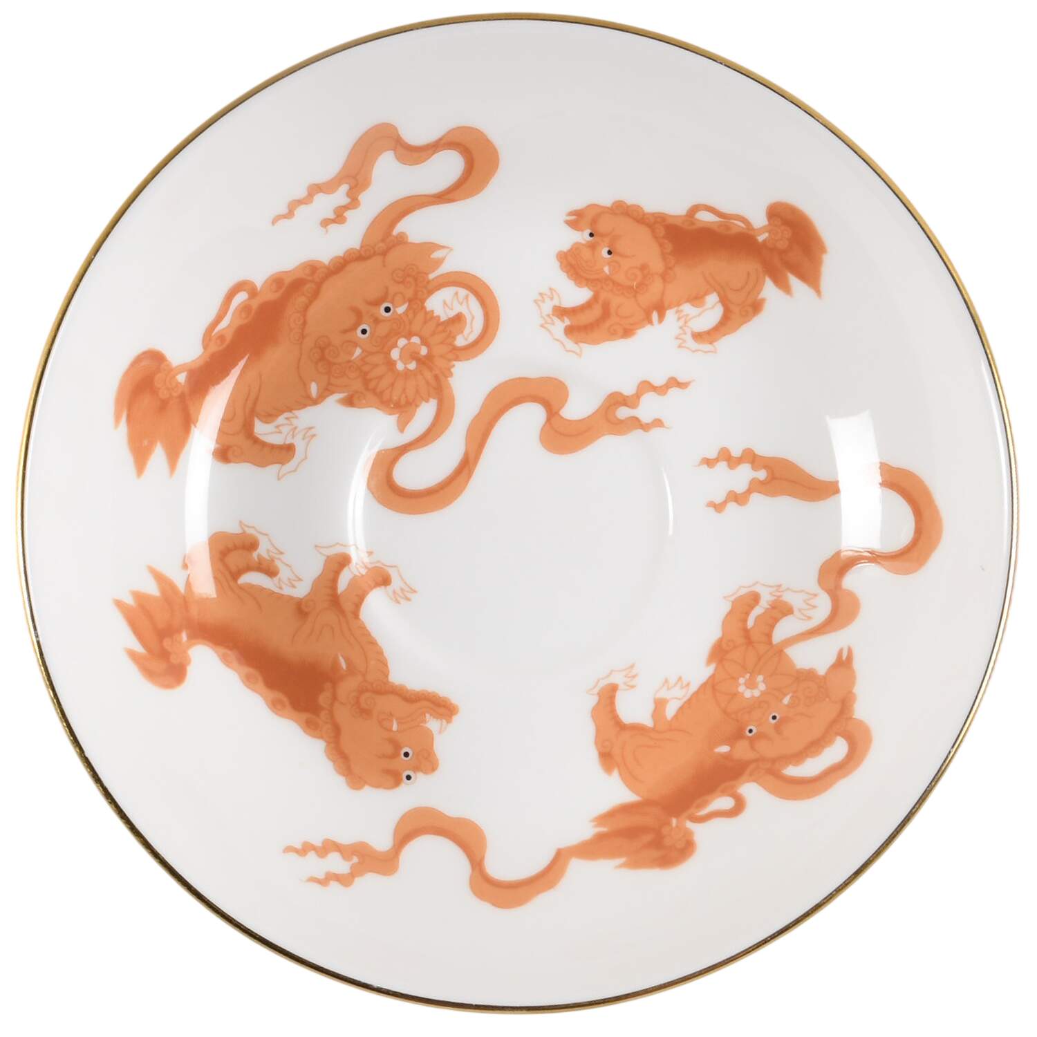 Chinese Tigers Red Saucer by Wedgwood-1