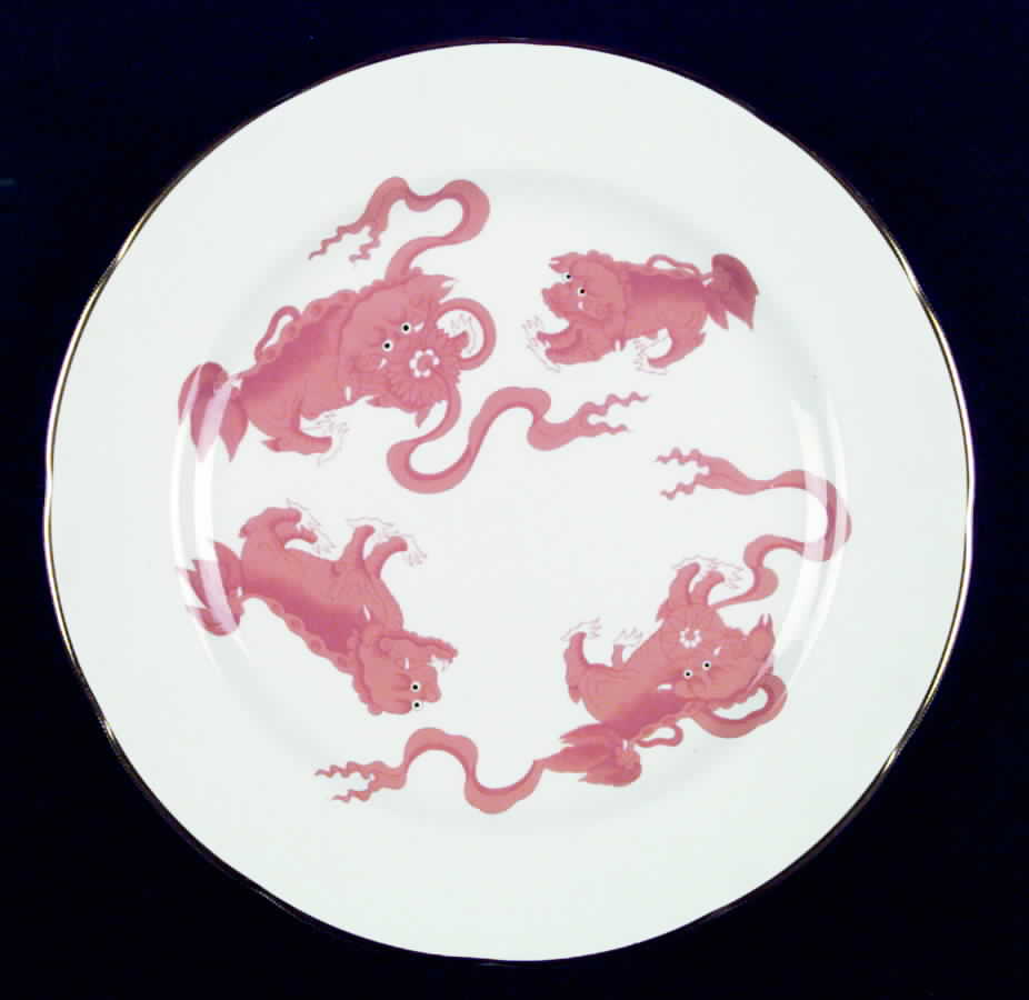 Chinese Tigers Red Dinner Plate by Wedgwood-1