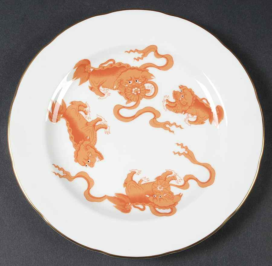 Chinese Tigers Red Salad Plate by Wedgwood-1