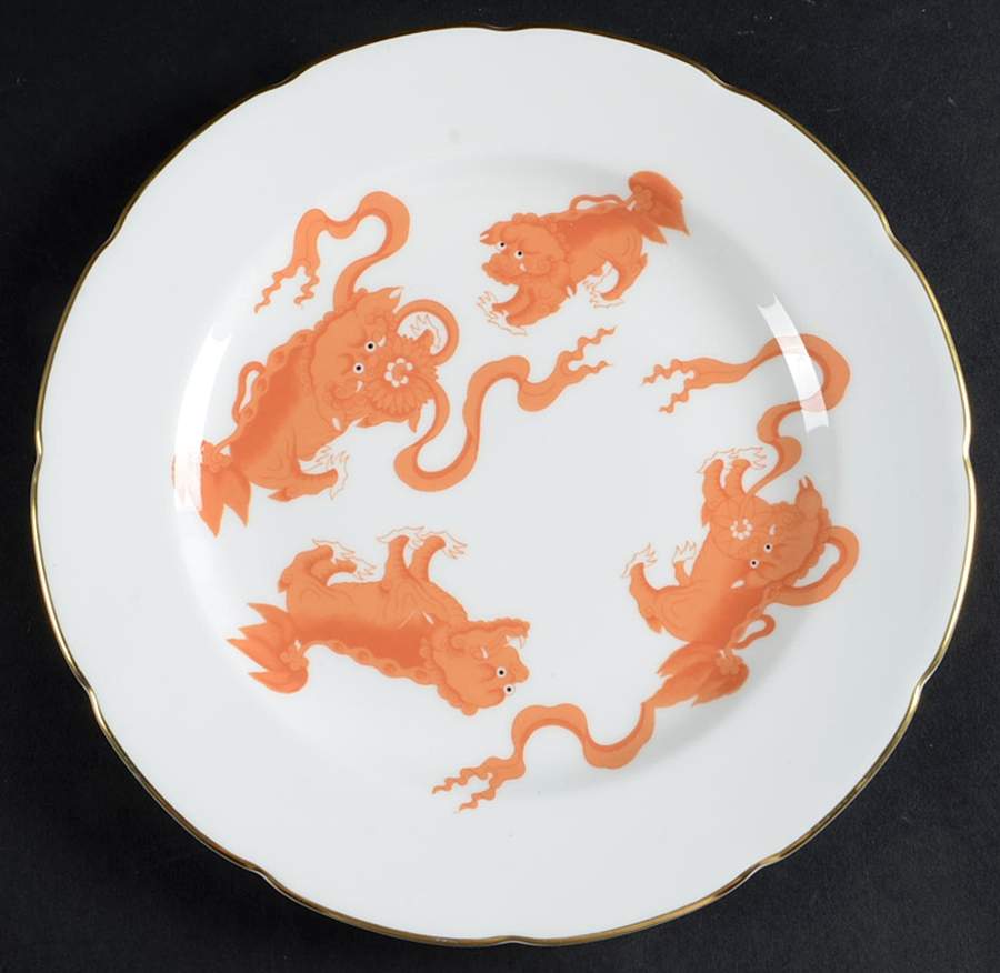 Chinese Tigers Red Luncheon Plate by Wedgwood-1