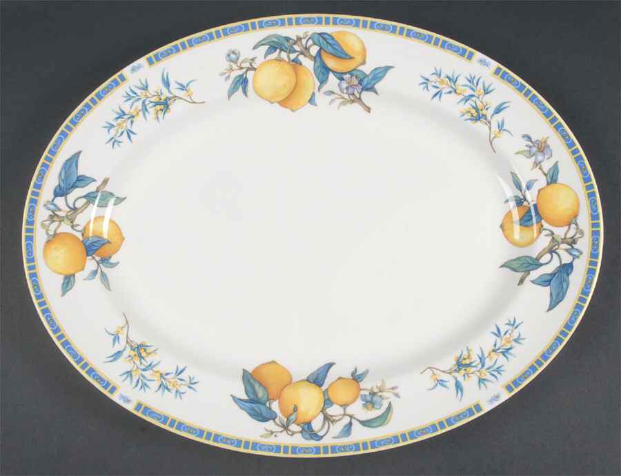 Citrons 15" Oval Serving Platter by Wedgwood-1