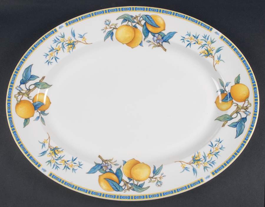 Citrons 17" Oval Serving Platter by Wedgwood-1