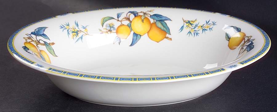 Citrons 9" Oval Vegetable Bowl by Wedgwood-1