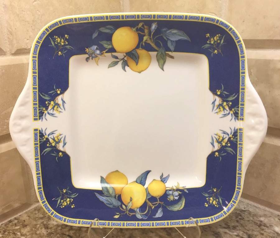 Citrons Square Handled Cake Plate by Wedgwood-1