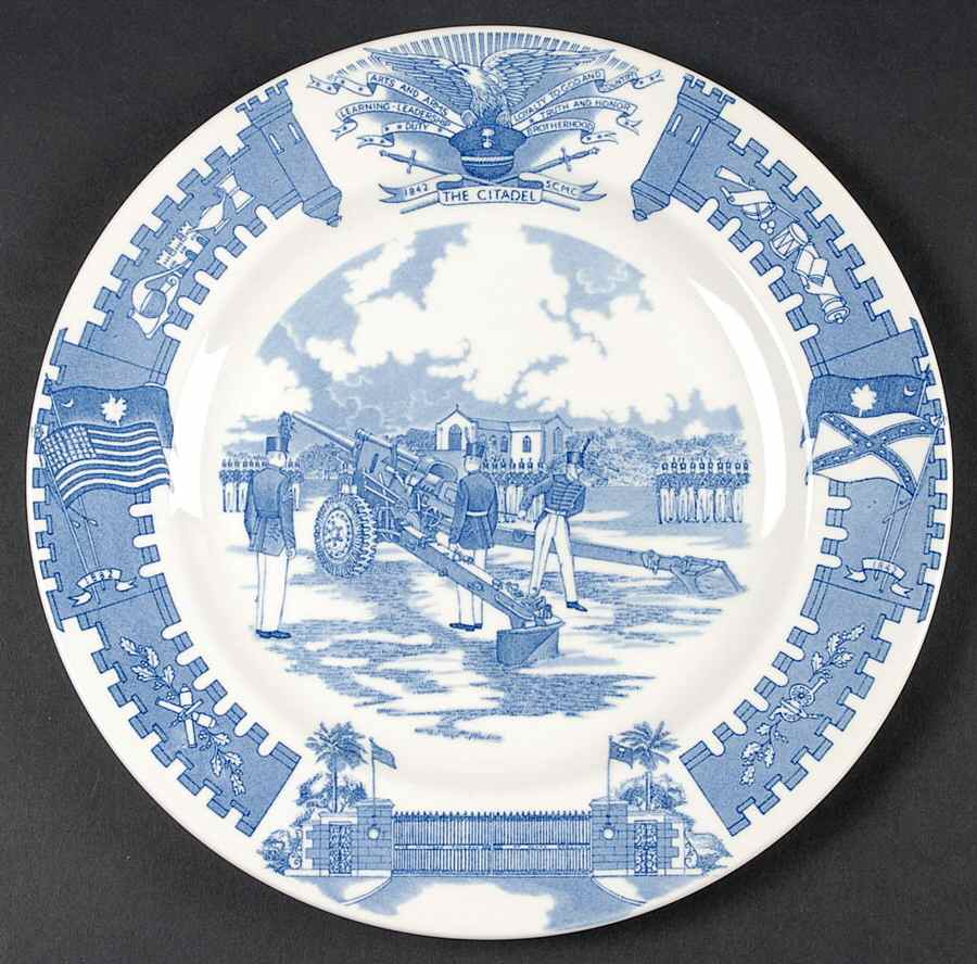 The Citadel, The Military College of South Carolina Dinner Plate by Wedgwood-1