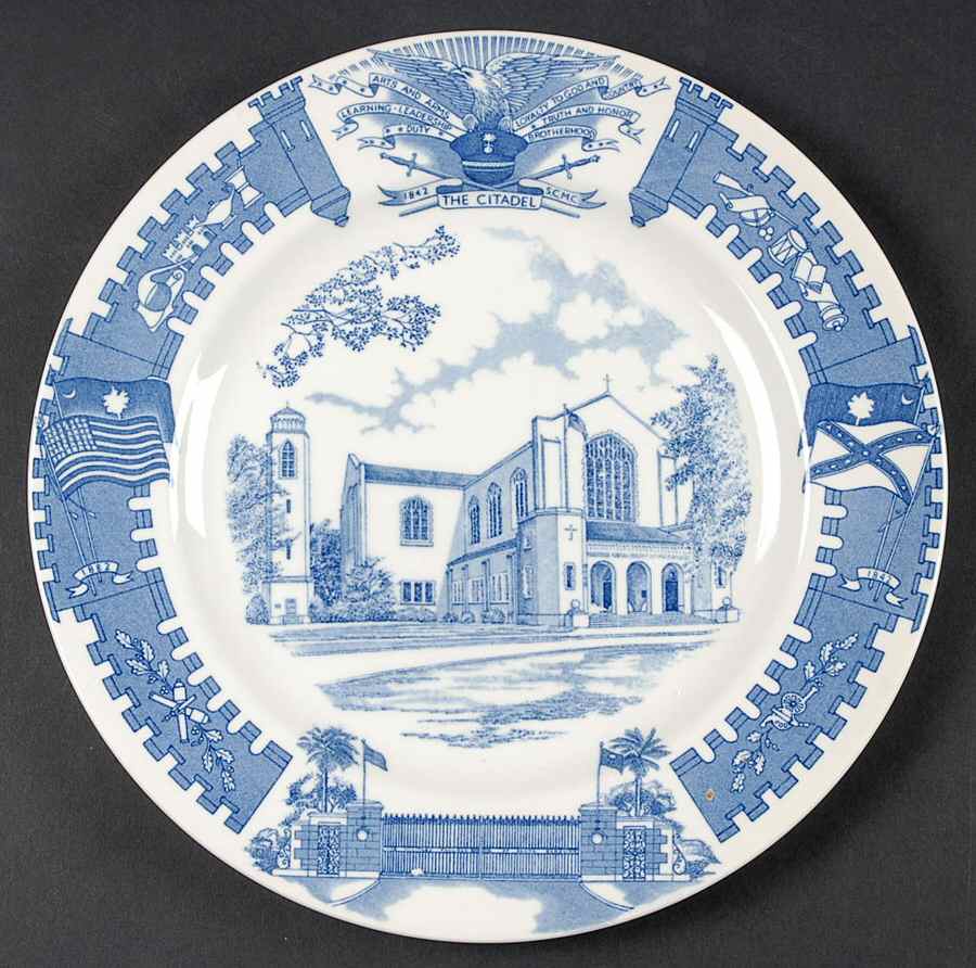 The Citadel, The Military College of South Carolina Dinner Plate by Wedgwood-1