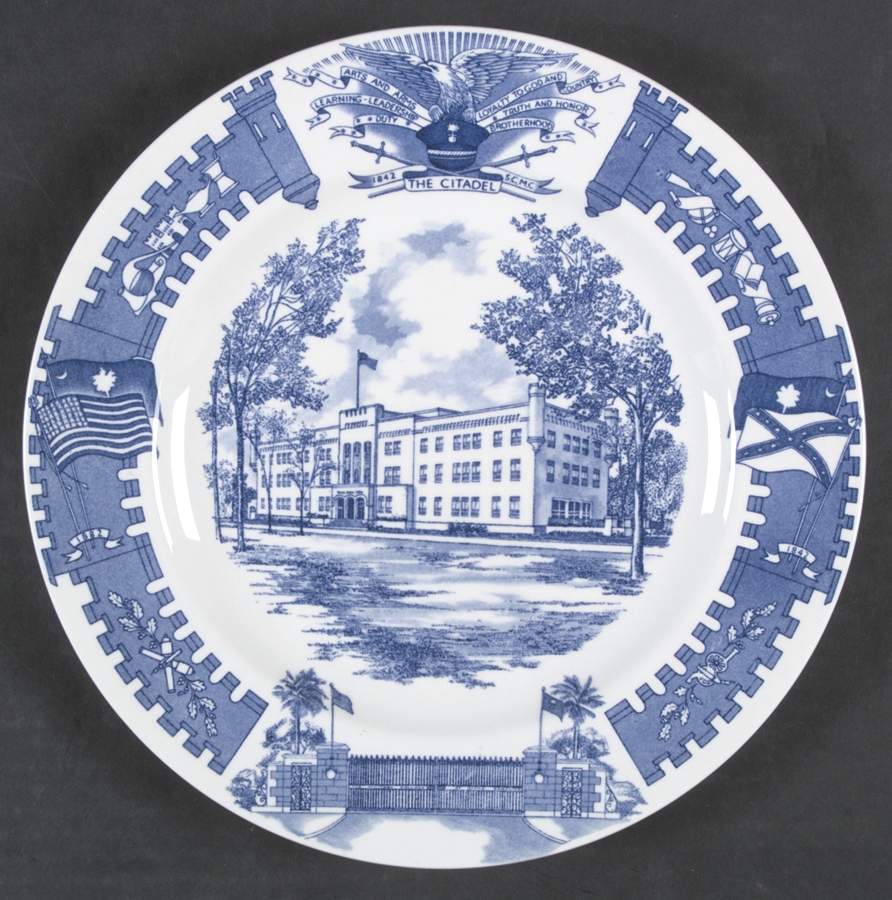 The Citadel, The Military College of South Carolina Dinner Plate by Wedgwood-1