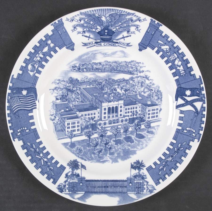 The Citadel, The Military College of South Carolina Dinner Plate by Wedgwood-1