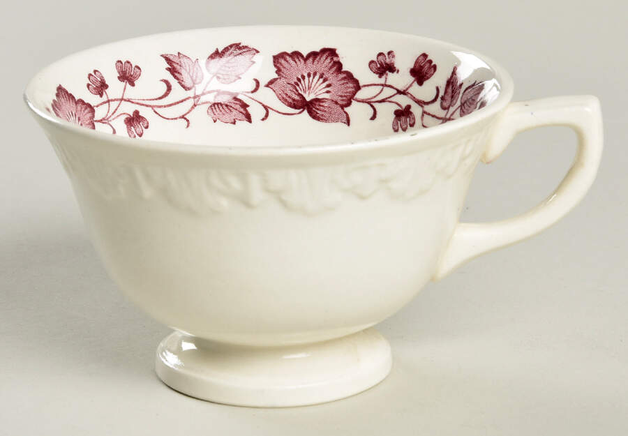 Clematis Mulberry (Corinthian) Footed Cup by Wedgwood-1