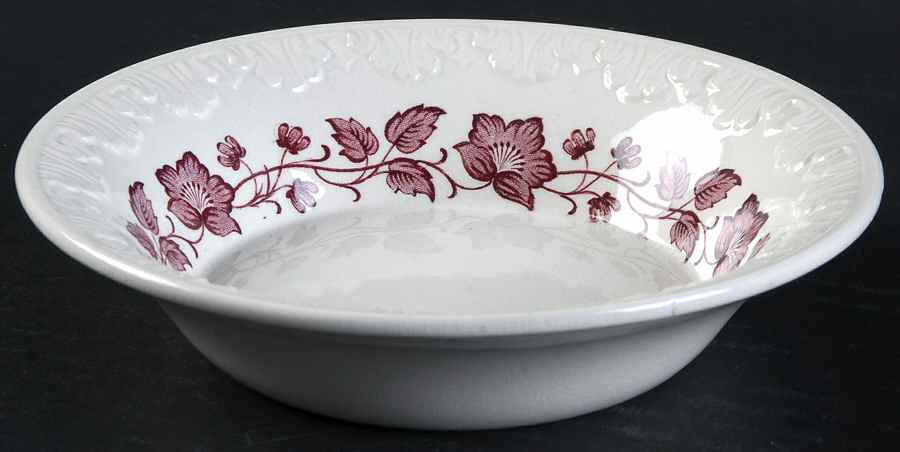 Clematis Mulberry (Corinthian) Fruit/Dessert (Sauce) Bowl by Wedgwood-1